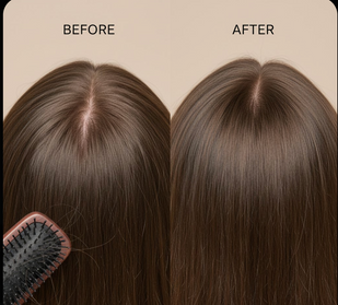 Hair thinning and Excessive shedding.