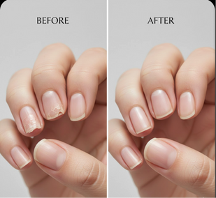 Brittle nails that peel and break easily.